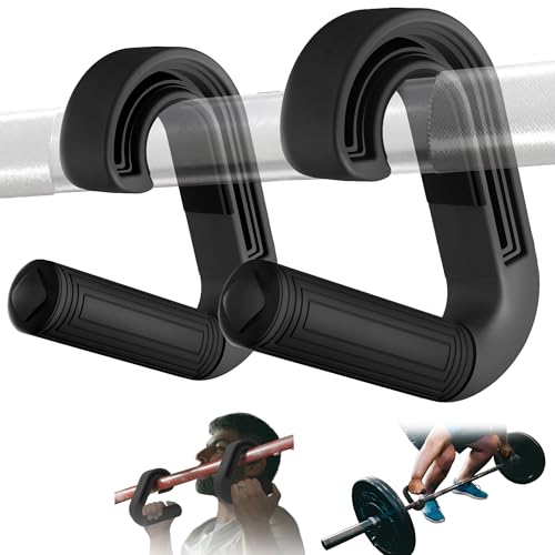 MOIKYIGI Neutral Grip Handles for Pull Up: Ergonomic Portable Hooks for Barbell Row Deadlift Resistant Bands for Home Gym ...