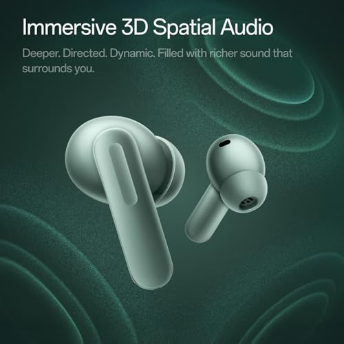 OnePlus Buds 4 Bluetooth Wireless Earbuds, Zen Green, E513A, in-Ear, True Wireless with Active Noise Cancellation