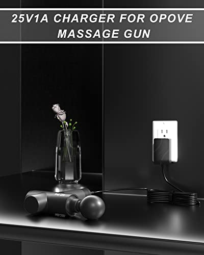 VHBW 24V Charger Compatible with Opove M3 Pro Massage Gun Charger Compatible with Opove G3 Pro Massage Power Cord 5.9Ft