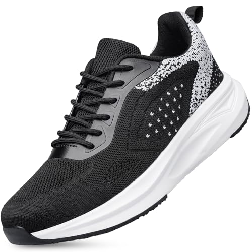 TIANYUQI Men's Non Slip Running Sneakers Walking Shoes Lightweight Breathable Comfortable Athletic Fashion Sneakers Mesh W...