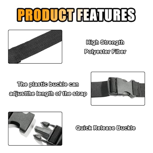 Battery Box Strap - Adjustable Buckle, Auto & Trailer Hold Down Strap - 2 PCS Pack (39 Inch, Quick Release)