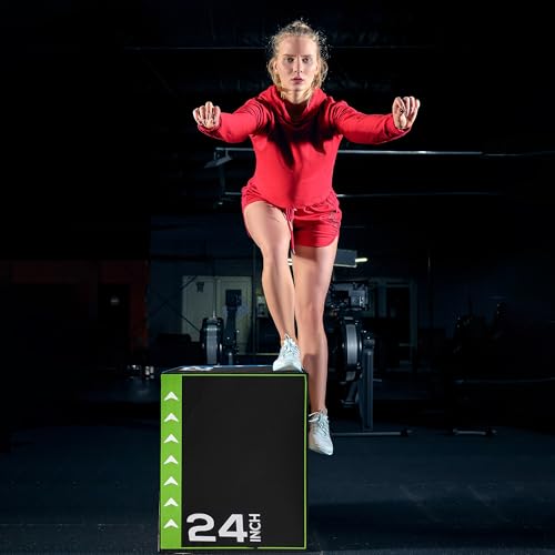 BalanceFrom 3-in-1 Foam Plyometric Jump Box for Home Gym with Multiple Height Options – Versatile Plyo with Non-Slip Surfa...