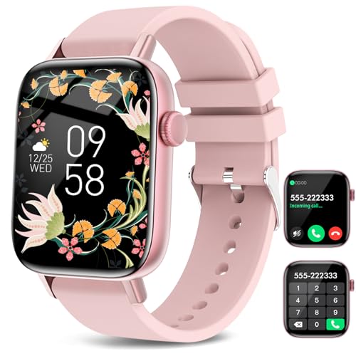 FTTMWTAG Smart Watch for Android iPhone-Call Receive/Dial/Read Message/AI Control-1.9" HD Screen-IP67 Waterproof Fitness S...