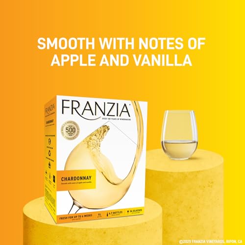 Franzia Chardonnay, White Wine, 5 Liters