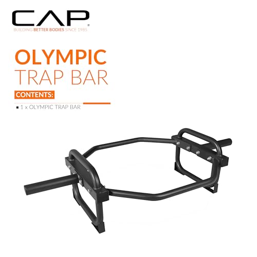 CAP Barbell Olympic Trap Bar and Shrug Bar for Deadlifts