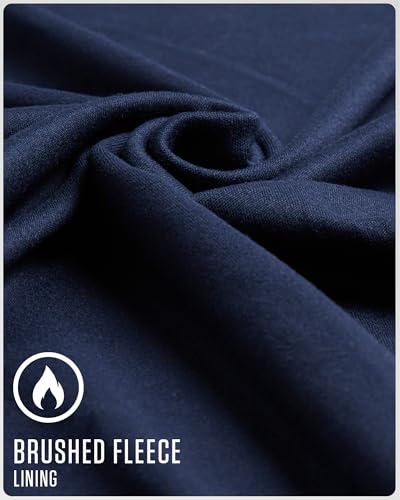 Spyder Mens Thermal Top and Bottom Set - 2 Piece Fleece Lined Thermal Shirts for Men and Long Johns Leggings Base Layer Set