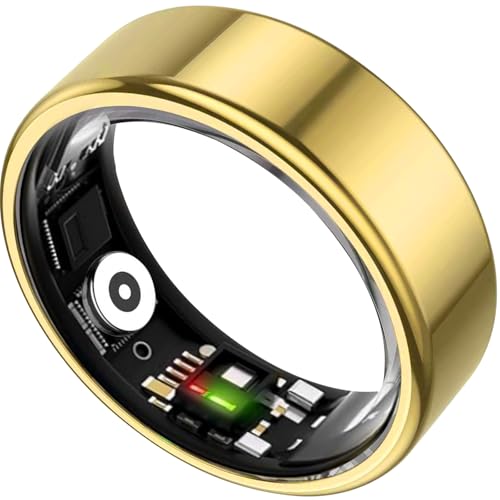 TIAZUUX Smart Ring for Women&Men-Activity/Sleep/Heart Rate/HRV/Stress/Women's Health Tracker-IP76 Waterproof-No Subscripti...