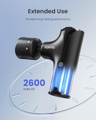 RENPHO Mini Thermacool Massage Gun with Heat and Cold, Professional Pocket-Sized Percussion Massager, FSA Eligible HSA, Po...