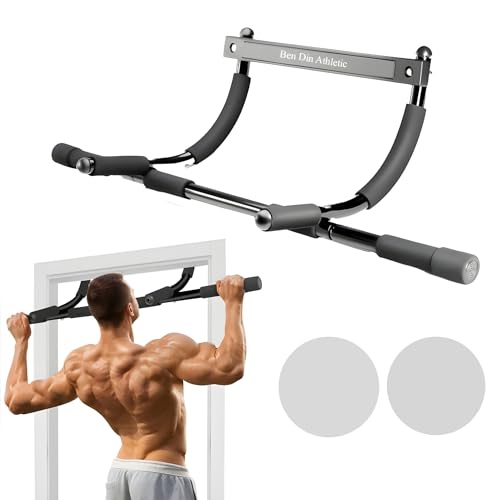 Ben Din Pull Up Bar for Doorway | Sturdy Steel Upper Body Fitness Workout Bar | Strength Training Pull-up Bar | Quick Inst...