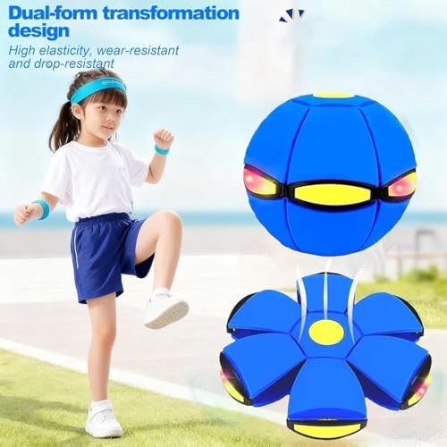 RWSEFK Magic Ball,Magic Bouncing Ball,Interactive Pop-Up Transform,Parent-Child Interaction，with 6 Light