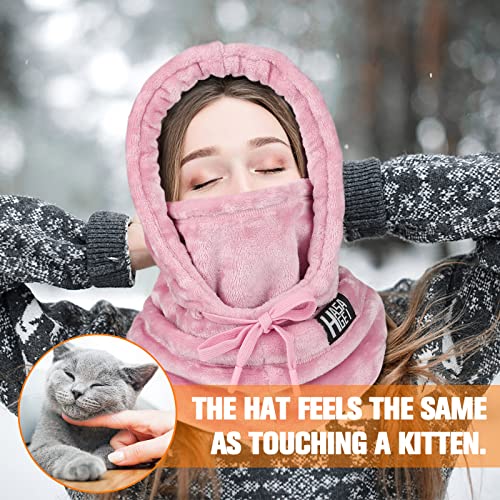 HASAGEI Ski Mask for Women Balaclava Women Men Windproof Thermal Hood Winter Neck Warmer with Plush