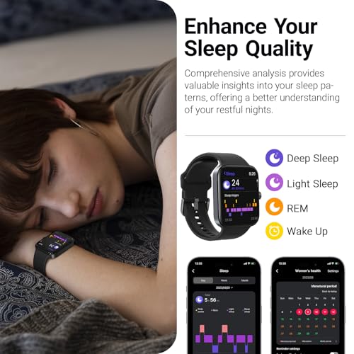TOZO AMOLED S4 AcuFit One Smart Watch 1.78" Ultra-Clear Screen for Men Women, Call/Answer Fitness Tracker, Sleep Monitor I...
