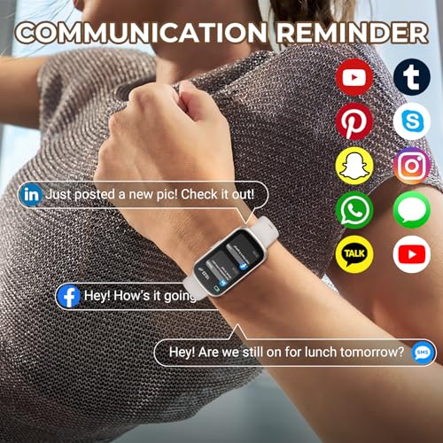 TIFOZEN Health Fitness Tracker Smart Watch with 24/7 Heart Rate, Blood Oxygen, Sleep Tracker, Pedometer, 3 Colorful Bands...