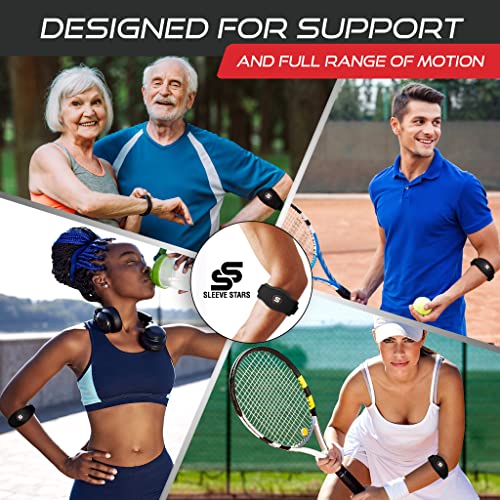 Sleeve Stars Tennis Elbow Brace for Women - Adjustable Tennis Elbow Strap, Golfers Elbow Brace for Men, Counterforce Brace...