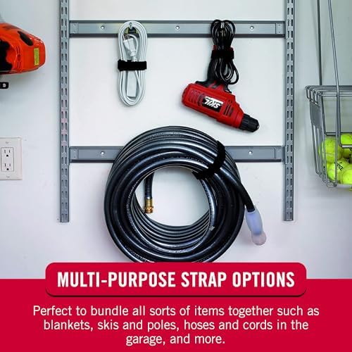 VELCRO Brand 30 Inch Elastic Straps 4 Pack, Use as Yoga Mat Straps, Fasten Outdoor Umbrellas, Wood, Tarps, Blankets, Poles...