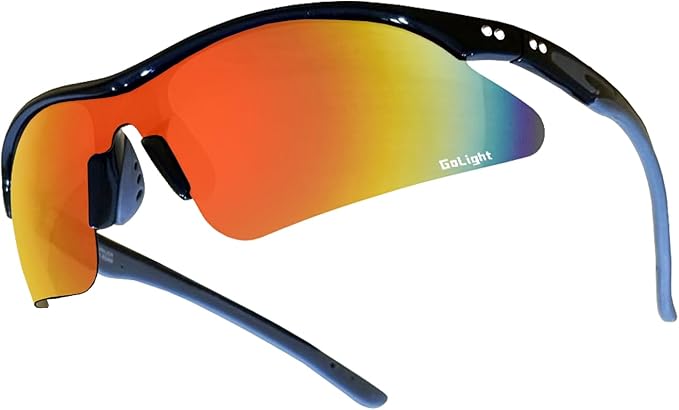 GoLight Polarized Sports Sunglasses for Men & Women – UV400, Anti-Glare, Lightweight Frame,Metal Hinges – for Running,Driving