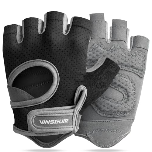 VINSGUIR Workout Gloves for Women and Men, Breathable Weight Lifting Gloves for Gym Exercise, Fitness, Training, and Cycli...