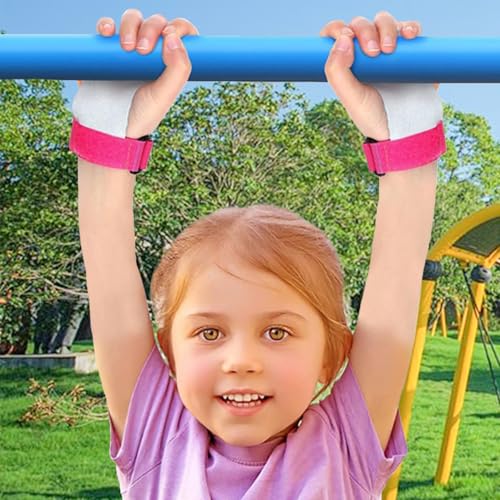 heqxwl 2PCS Gymnastics Hand Grips Gloves Wristbands, Gymnastic Hand Grips Gymnastic Bar Palm Protection and Wrist Support ...
