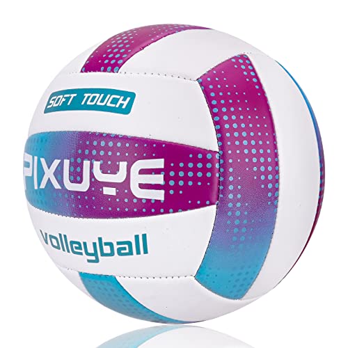 PIXUYE Volleyballs Official Size 5,Soft Outdoor Volleyball for Kids Youth Adults Indoor Park Beach Games Play(Gift for Beg...