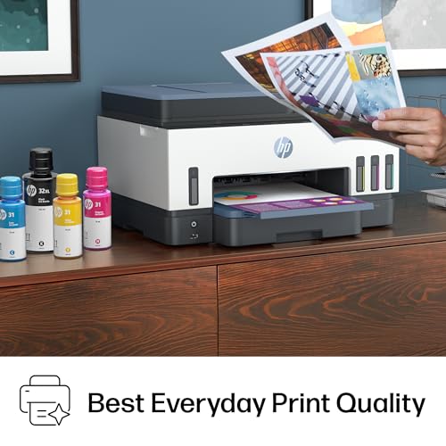 HP Smart Tank 7602 Wireless All-in-One Ink Tank Printer, Scanner, Copier with 2 Years of Ink Included, Best-for-Home Offic...