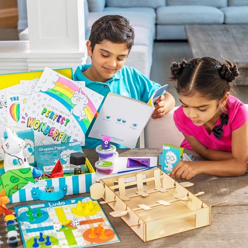 Open The Joy Feel Better Box: Get Well Soon Kids Gifts Basket, 50+ Fun Activities, Games, Toys, Conversation Cards, Origam...