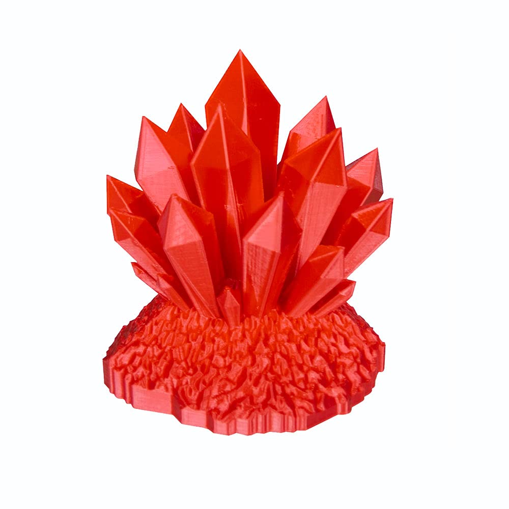 CC3D Silk Red PLA Filament 1.75 mm 1KG 3D Printer Filament Spool FDM 3D Printing Material Shiny Finish Silky PLA Glossy Metal Filament Metallic Red PLA