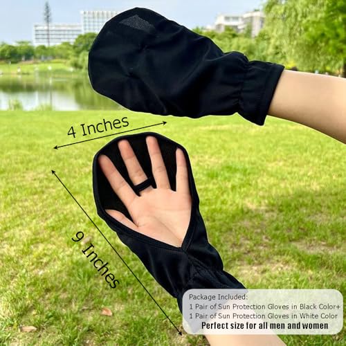 OULIGET Hand Sun Protection Gloves for Women Loose Fit,UV Protector Breathable Comfortable Fingerless Gloves for Women Men...