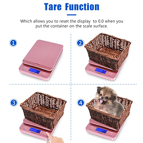 Fuzion Shipping Scale, Digital Postage Scale for Packages 86 lb/0.1oz with Hold and Tare, Postal Scale with Flip Holder, P...