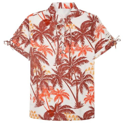 Men's 2 Piece Hawaiian Vacation Outfits Tropical Floral Beach Summer Shorts Sets