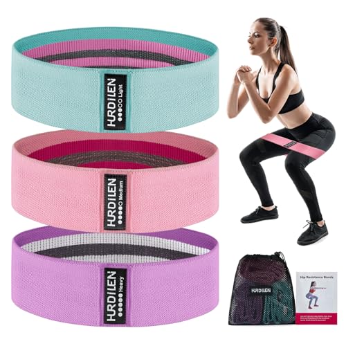 Resistance Bands for Working Out, Exercise Workout Bands for Women & Men, 3 Levels Elastic Stretch Bands for Exercise with...