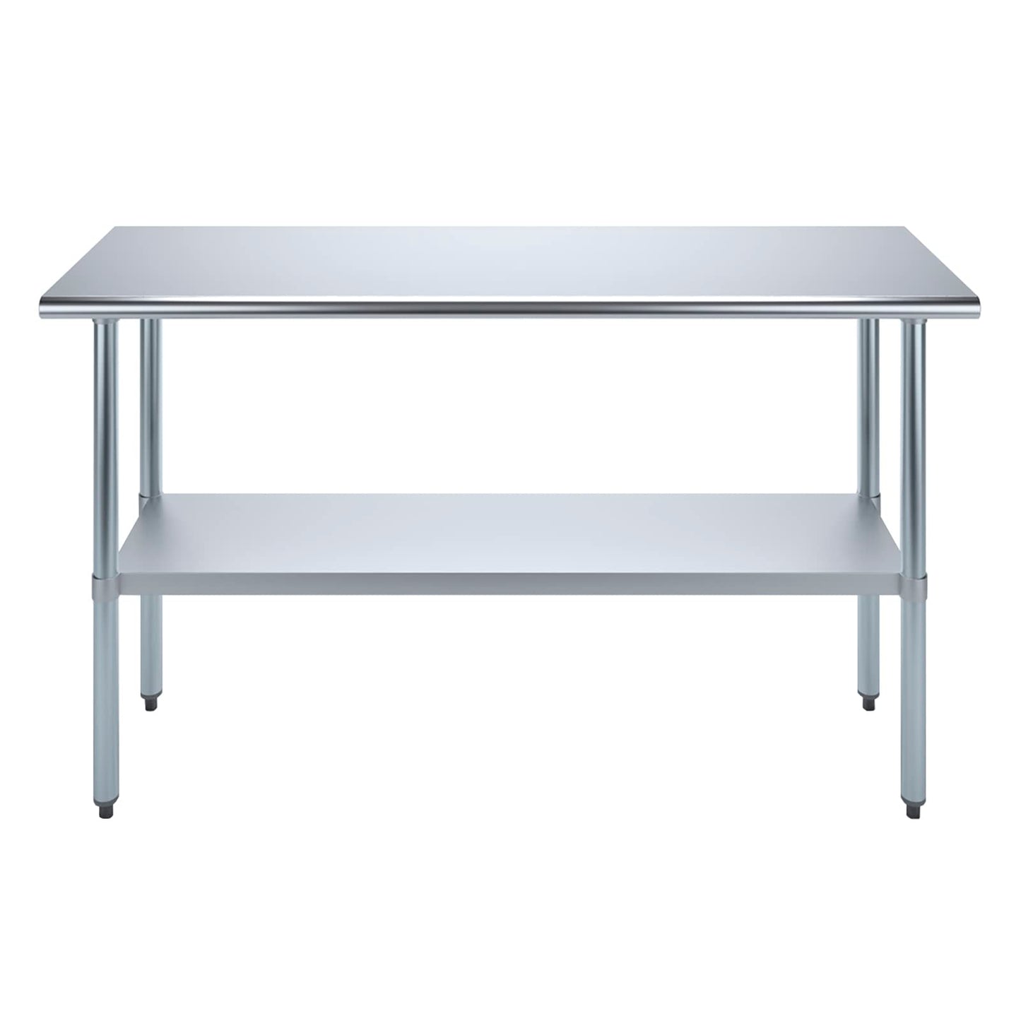 AmGood 18 in. x 60 in. Stainless Steel Work Table | Metal Kitchen Food Prep Table | NSF