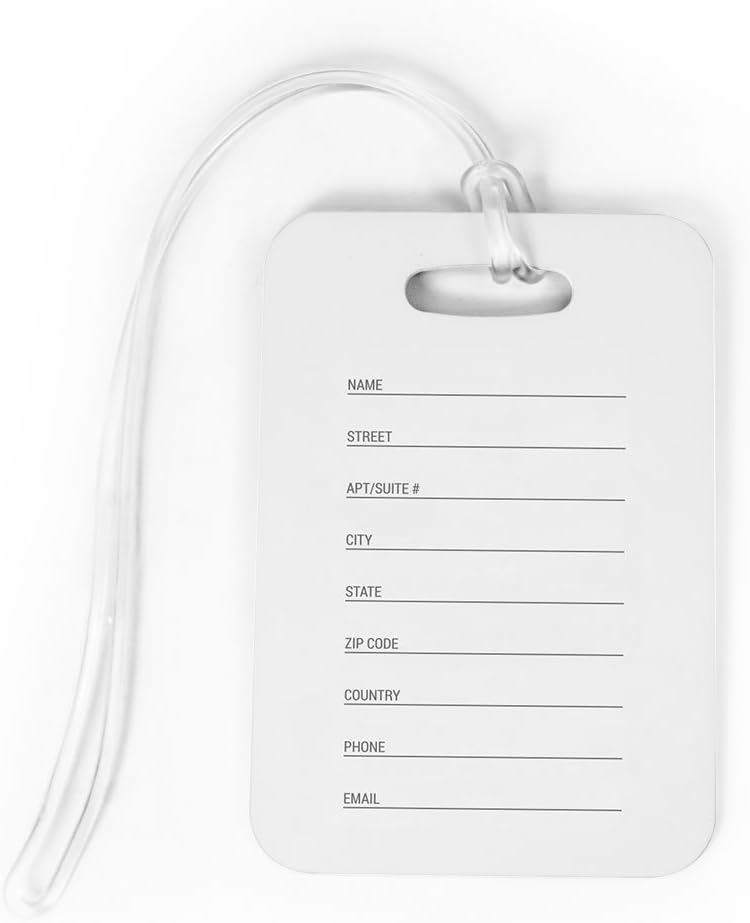 ChalkTalkSPORTS Golf Luggage & Bag Tag | Personalized Female Golfer | Standard Lines on Back | Medium | Pink