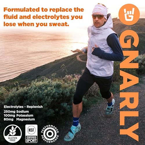 Gnarly Nutrition Hydrate Electrolyte Powder – Orange Pineapple Exercise Hydration Drink Mix – NSF Sport Certified – Electr...