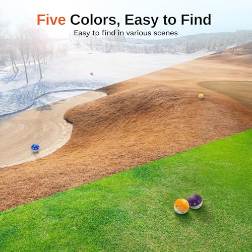 Full Choice Wear-Resistant Practice Golf Balls (20 Pack), High Visibility for Easy Tracking, Limited-Flight, Golf Balls De...