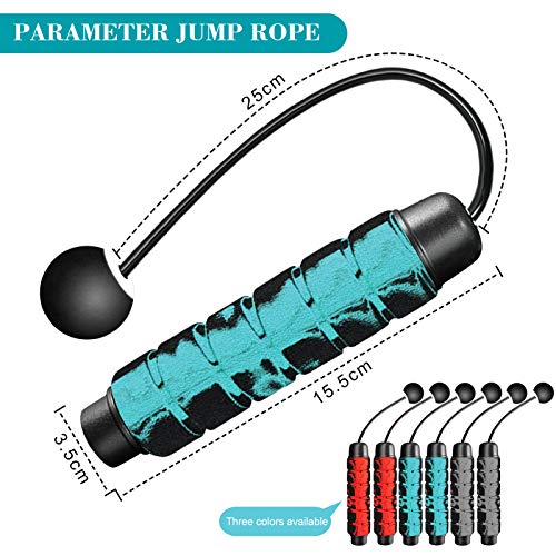 Redify Weighted Cordless Jump Rope for Fitness[Suitable for Different Ages and Levels] Ropeless Jump Rope for Boxing MMA W...