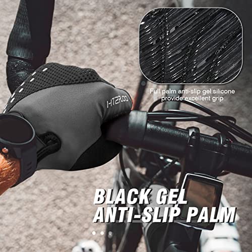 HTZPLOO Bike Gloves Cycling Gloves Biking Gloves for Men Women with Anti-Slip Shock-Absorbing Pad,Light Weight,Nice Fit,Ha...