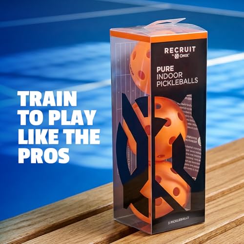 Onix Recruit Ready-to-Play Indoor Pickleball Balls with Superior Welding Design