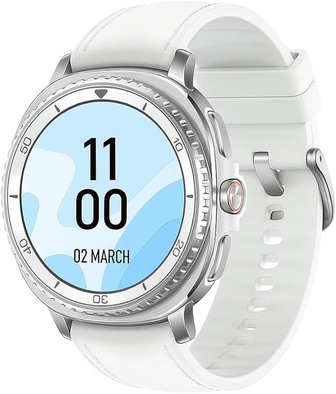 Samsung Galaxy Watch 8 Classic (2025) 46mm Bluetooth Smartwatch – White | Rotating Bezel, Sleep & Fitness Tracking, Energy...