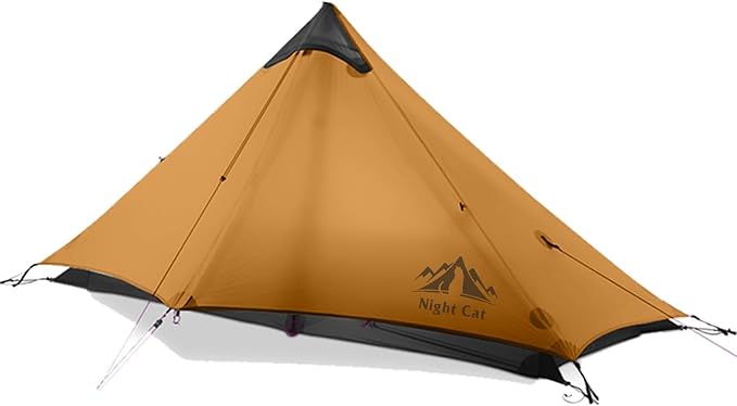 Night Cat Ultralight Tent 1 Person for Professional Backpacker Hiker 2 LBS Only Lanshan Backpacking Bivvy Ground Tent Heav...