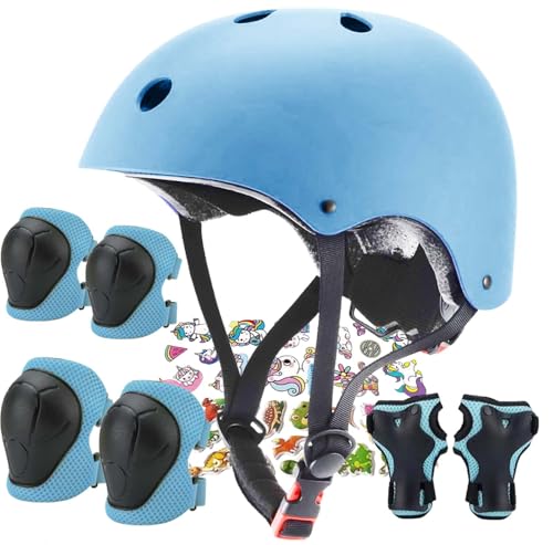 FOOKCIAN Kids Helmet,Toddler Skateboard Helmets for Ages 2-3-5-8-14 Years Boys Girls with Knee and Elbow Pads Wrist Guards...