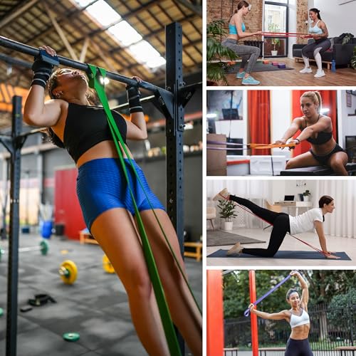 Resistance Bands for Working Out, Workout Bands, Training Bands Set, Pull Up Exercise Bands for Home Workouts, Full Body T...