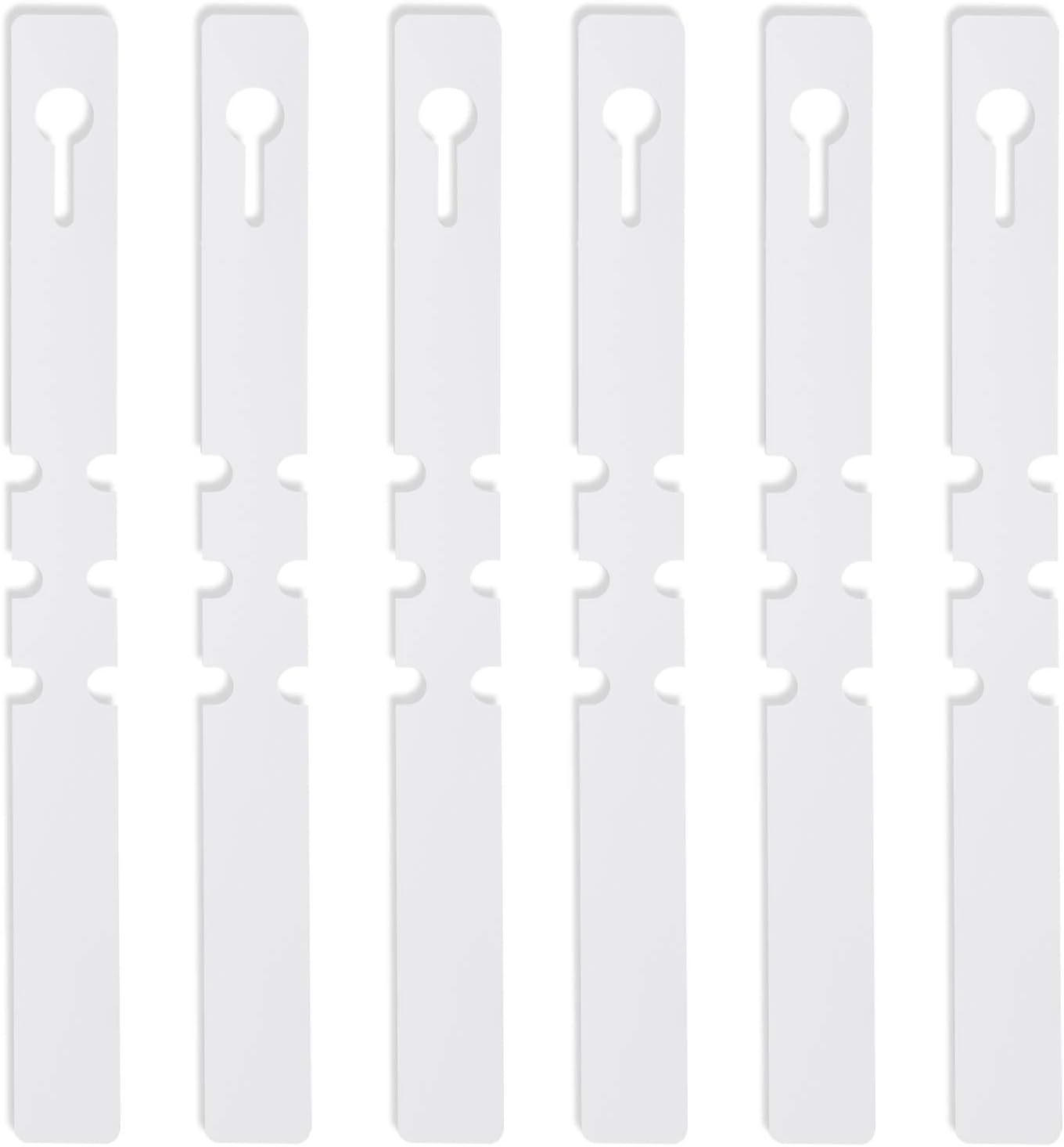 KINJOEK 1200 PCS White Plant Labels Tags, Plastic Adjustable Wrap Around Waterproof Hanging Garden Tree Name Tags, 2x20cm Strip Plant Tag for Identifying Various Outdoor Nursery Plants Flowers