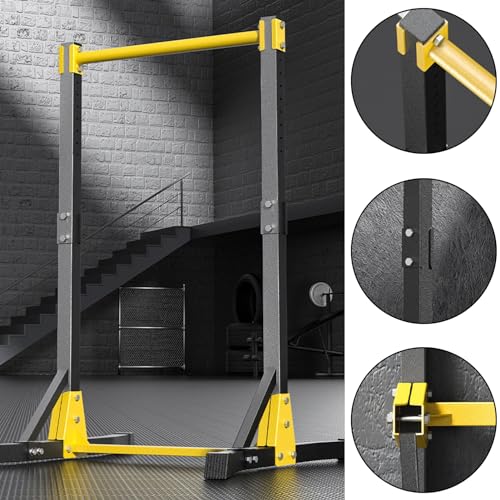 Pull Up Bar Stand,Freestanding Pull-up Bar，Free Standing Pull Up Bar for Home Gym, Pull Up Stand Station 400LBS with 11 Ge...