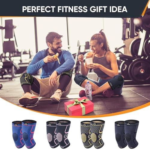 APEXUP Compression Knee Brace for Women, Copper Compression Sleeve for Knee Support, Arthritis Pain Relief, Meniscus Tear,...