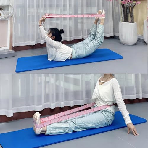 Multi-Loop Stretch Band - Yoga, Pilates, Ballet, and Physical Therapy Stretching Strap for Flexibility, Leg Stretching, an...