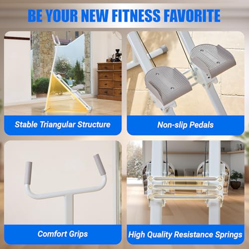 YYJO Steppers for Exercise at Home Stair Stepper with Handlebar and Resistance Foldable Stepper Climber Exercise Machine C...