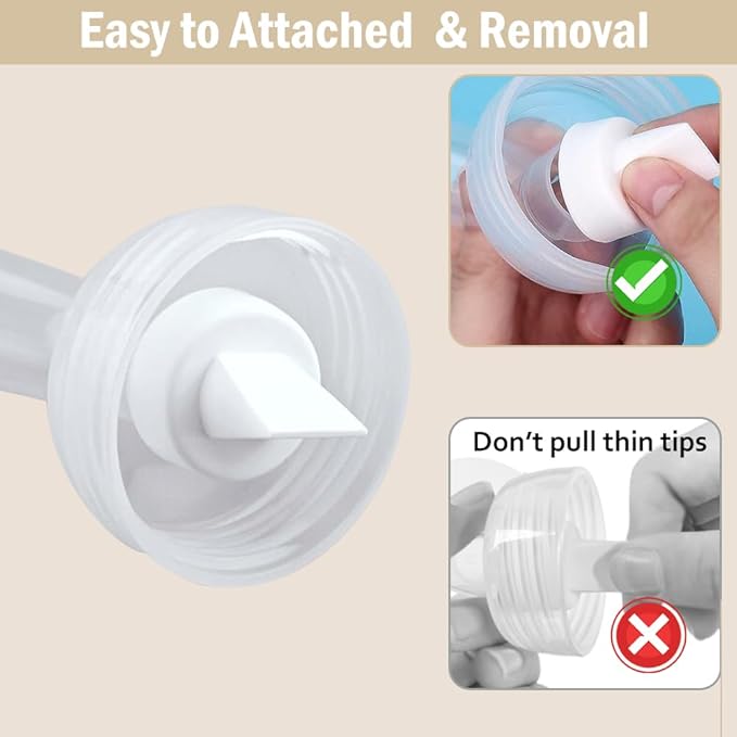 4pack Breast Pump Parts, 2pcs 24mm Flange and 2pcs Duckbill Valves for Spectra/Motif Luna/Amada MYA Breast pumps Parts, for Spectra S2 S1 9 Plus Parts, Replace to Spectra Flange Spectra Duckbill Valve