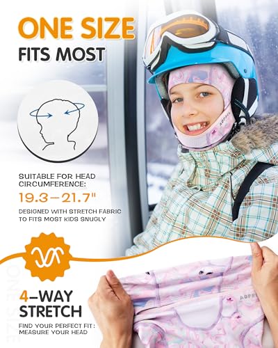 AOPREL Kids Balaclava Ski Mask with Breathable Holes, Windproof Fleece Full Face Mask for Cold Weather Boys Girls