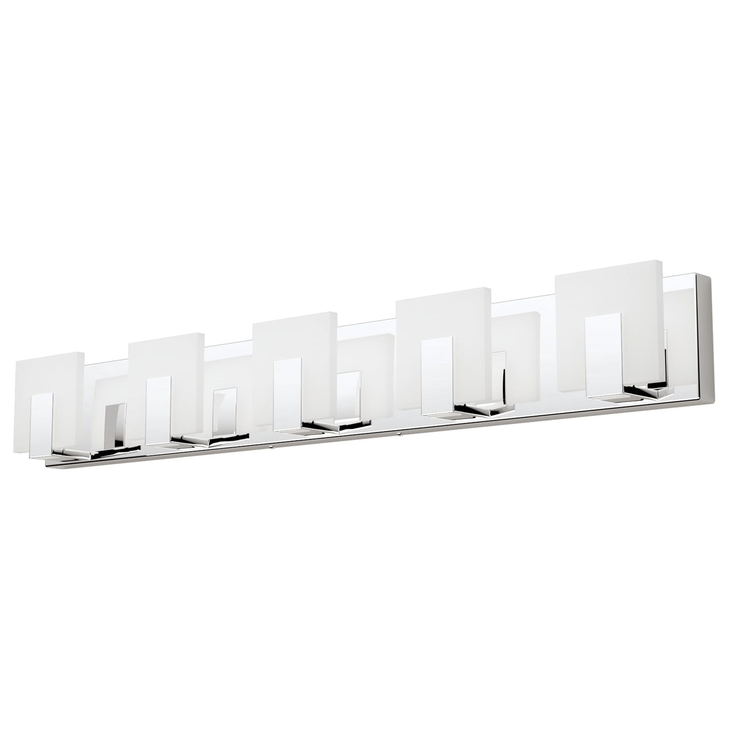 Aipsun Dimmable 5 Lights Led Bathroom Vanity Light Fixture - Chrome Stainless Steel, Model Ca-1105-5T-D, Over Mirror Lighting
