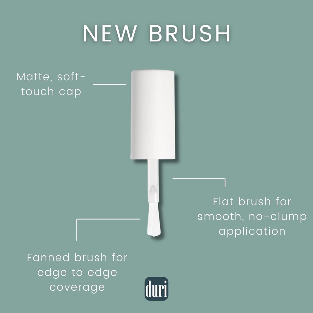 duri Nail Polish, 674 When In Rome, Soft Lavender Blue, Creamy, Full Coverage, Glossy Finish, Lasting, 0.45 Fl Oz